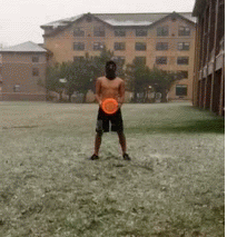 How to do a ninja frisbee throw slow motion